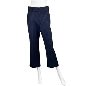 RE/DONE Navy Pinstripe Virgin Wool Trouser Size 28